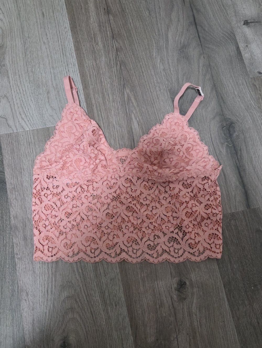 Victoria's Secret Pink Lace Bandeau Bralette
